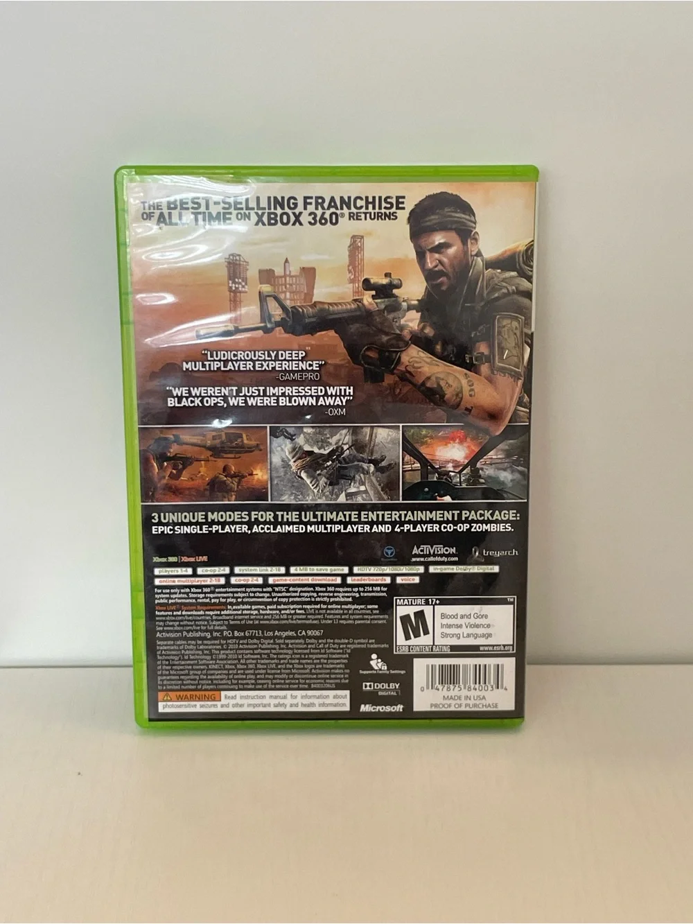 Call of Duty: Black Ops (Xbox 360) Complete In Box CIB Tested